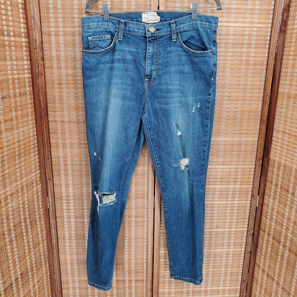 ♡ Current/Elliott The High Waist Stiletto Destroy Size 32